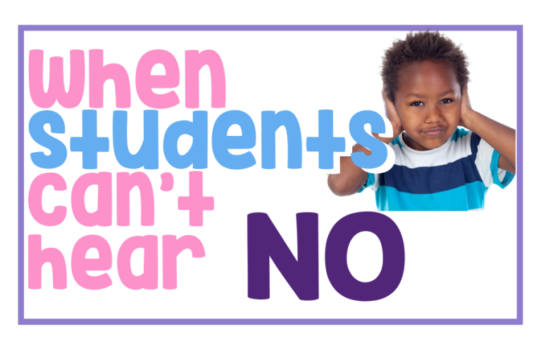 When Students Can’t Hear the Word “No”
