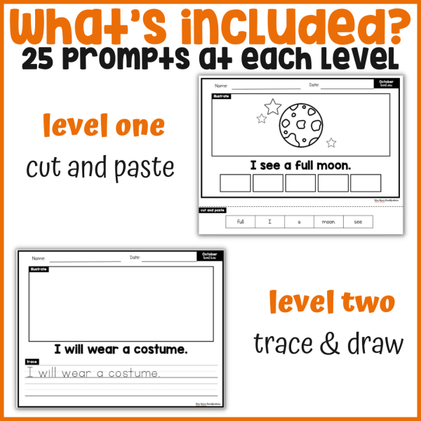 October Differentiated Writing Notebook - Image 2