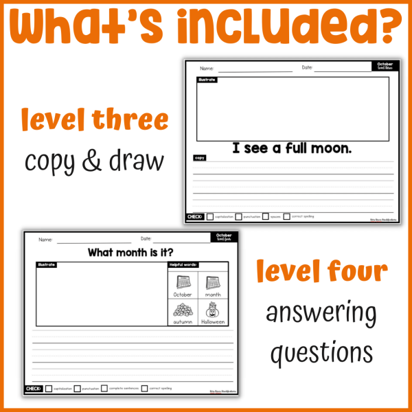 October Differentiated Writing Notebook - Image 3