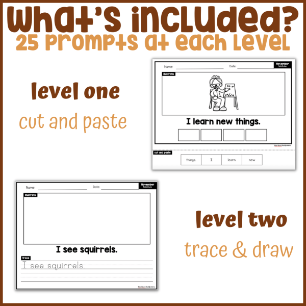 November Differentiated Writing Notebook - Image 2