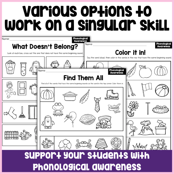 Beginning, Middle, and Ending Sounds: Phoneme Isolation: Phonological Awareness - Image 2