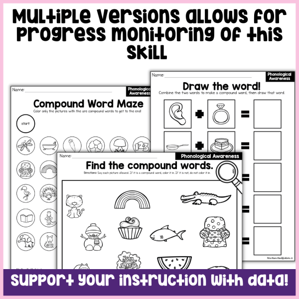 Compound Words: Phonological Awareness Worksheets - Image 3