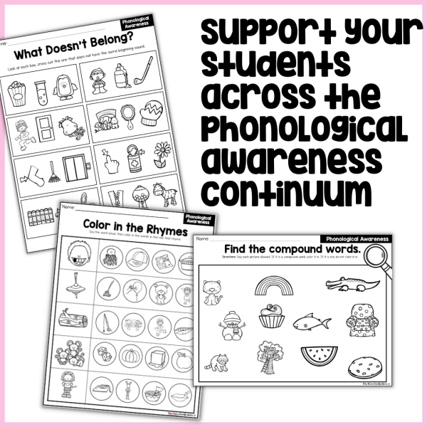 Phonological Awareness Worksheet Bundle - Image 2