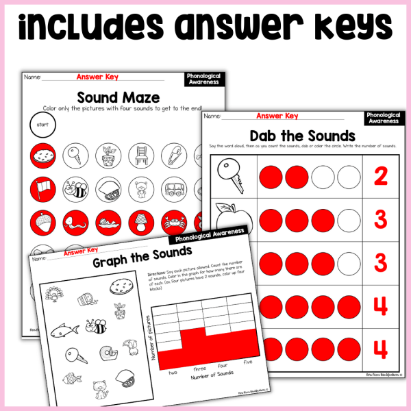 Phoneme Segmentation: Phonological Awareness Worksheets - Image 4