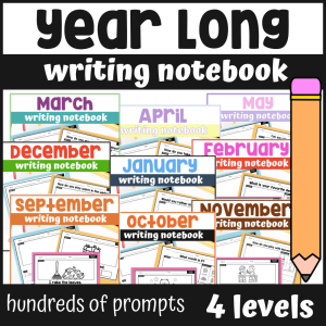 Year Long Differentiated Writing Notebook Bundle