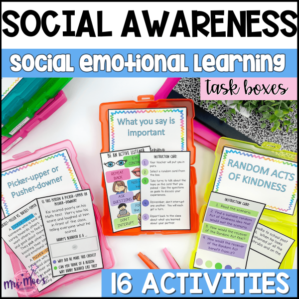 Social Awareness: Social Emotional Learning Task Boxes