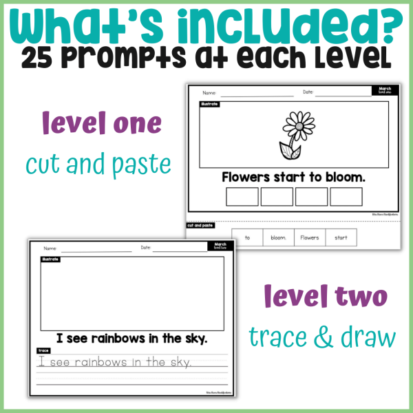 March Differentiated Writing Notebook - Image 2