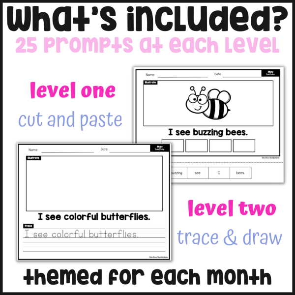 Year Long Differentiated Writing Notebook Bundle - Image 2