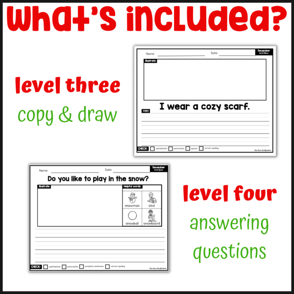 December Differentiated Writing Notebook - Image 3