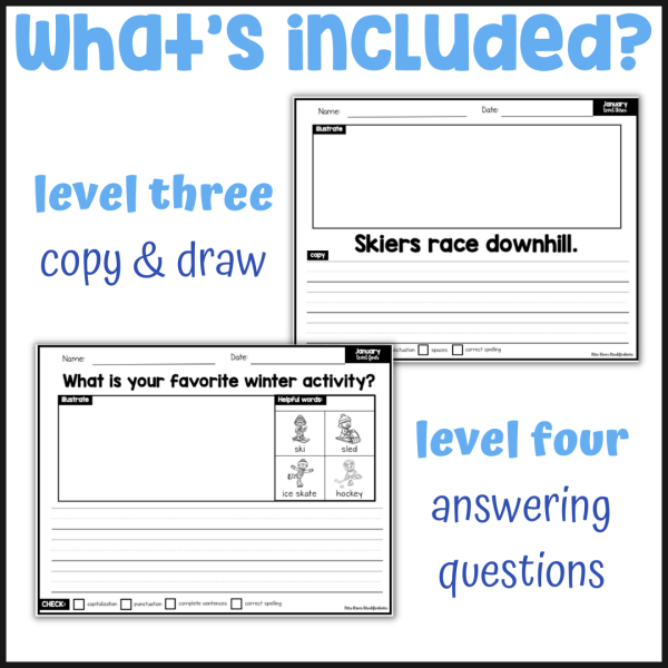 January Differentiated Writing Notebook - Image 3