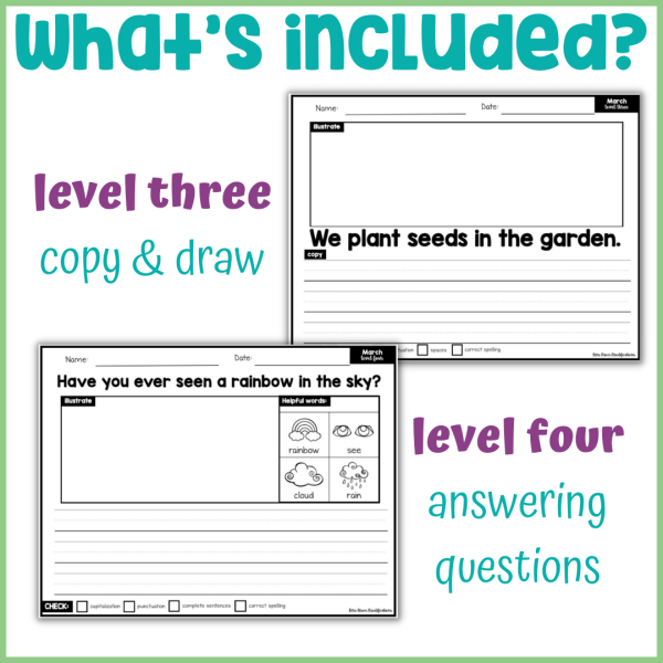 March Differentiated Writing Notebook - Image 3