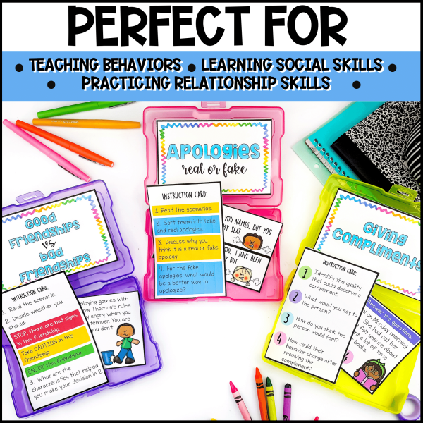 Relationship Skills: Social Emotional Learning Task Boxes - Image 3