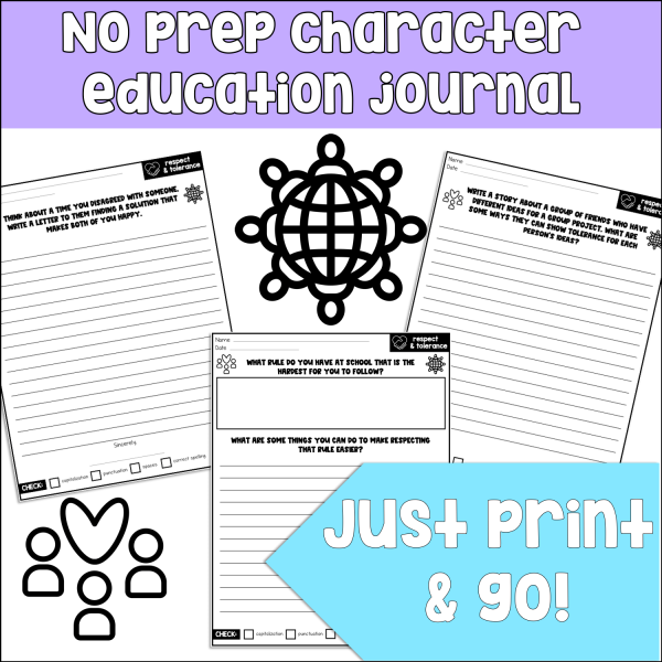 Tolerance and Respect Writing Prompts: Character Education - Image 3