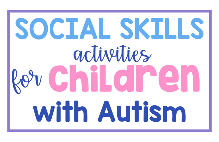 Social Skills Activities for Children with Autism