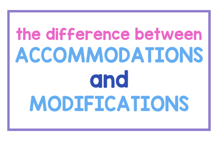 The Difference Between Accommodations and Modifications