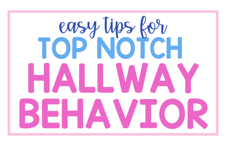 Easy Tips for Top Notch Hallway Behavior