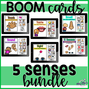 5 Senses Bundle: Boom Cards