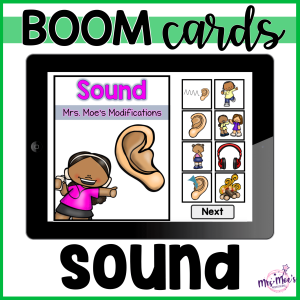 Sound (5 Senses): Adapted Book: Boom Cards