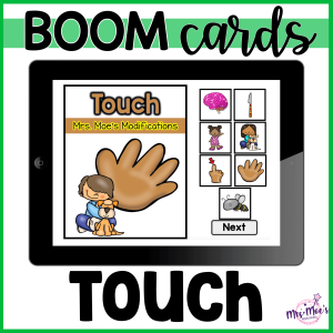 Touch (5 Senses): Adapted Book: Boom Cards