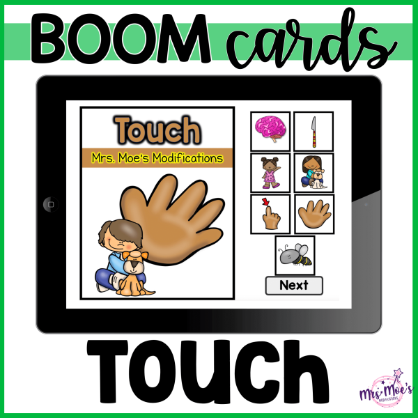 Touch (5 Senses): Adapted Book: Boom Cards