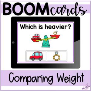 Measurement - Comparing Weights - Boom Cards