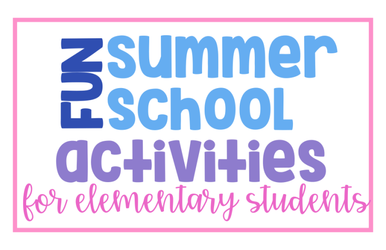 Fun Summer School Activities for Elementary Students