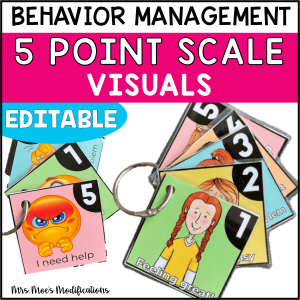 5 Point Scale for Stress & Emotions | Editable Canva Template