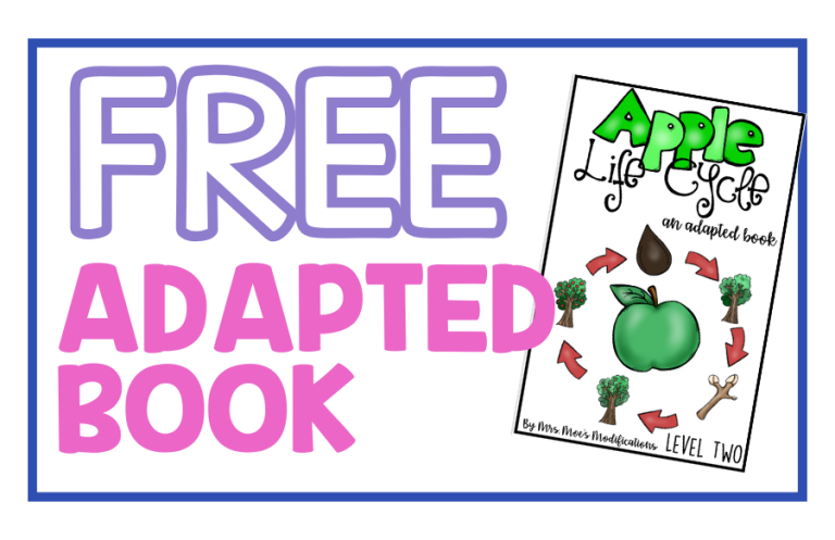 Free Life Cycle of an Apple Adapted Book