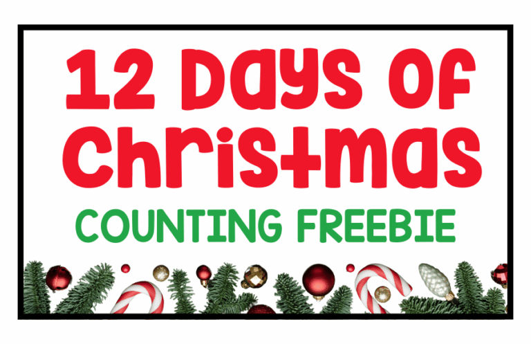 12 Days of Christmas Freebie