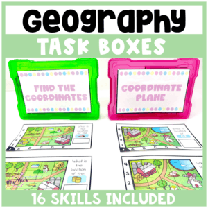 Geography Task Boxes