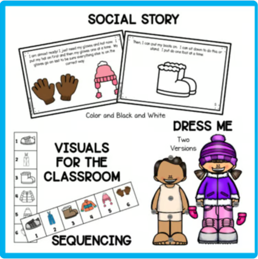 Getting Dressed for Winter- A Social Narrative and Visual Supports