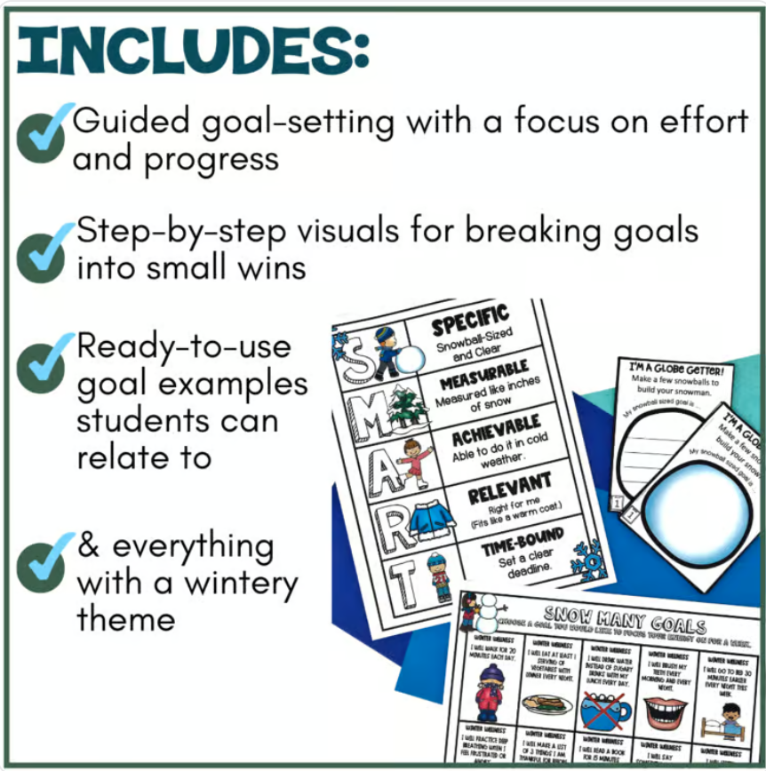 January Goal Setting | Social Emotional Learning