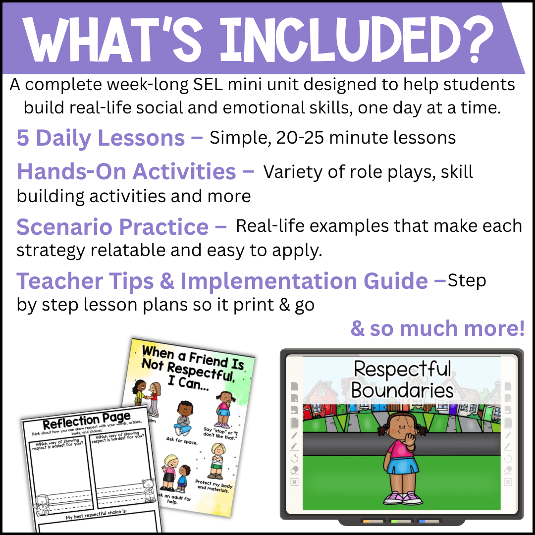 Respect at School Mini Unit | Social Emotional Learning - Image 3