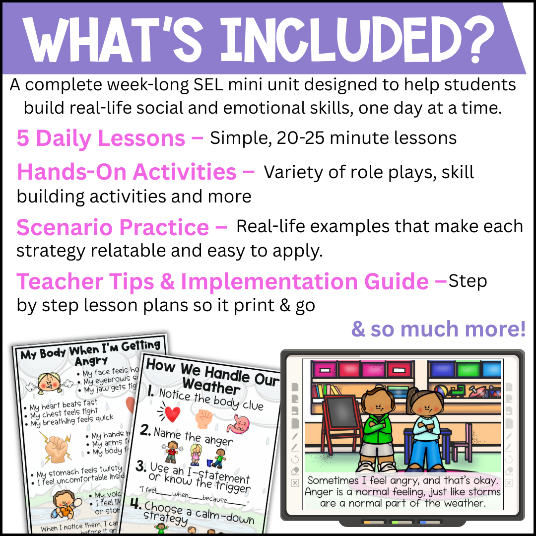 Anger Management Mini Unit | Social Emotional Learning - Image 3